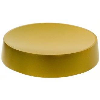 Soap Dish Gold Finish Free Standing Round Soap Dish in Resin Gedy YU11-87